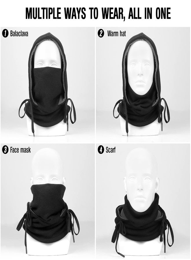 HASAGEI Ski Mask Women Balaclavas Hat Snow Skull Cap Black - Image 5